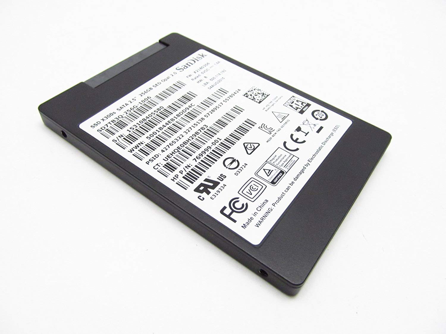 HP Sandisk 256GB SD7TB3Q-256G-1006 SSD 6Gb/s 2.5 SATA 769999-001 - Click Image to Close